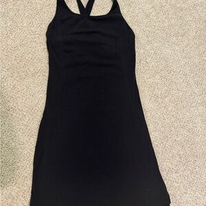 BuffBunny Black Cross-Back Mini Dress